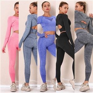 Besiūlių jogos treniruočių rinkinys "High Waist"